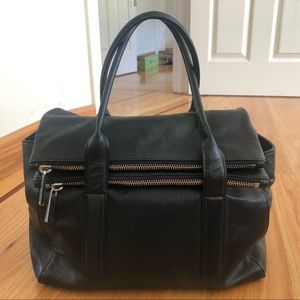 Michael Kors black leather bag